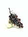Glass Grape Cluster, Artificial Grapes in Transparent Amethyst, Medium