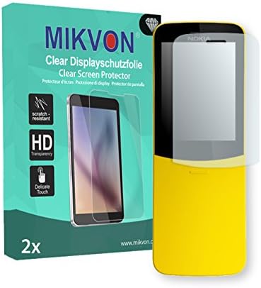 MIKVON 2X Clear Screen Protector for Nokia 8110 4G - Retail Package with Accessories