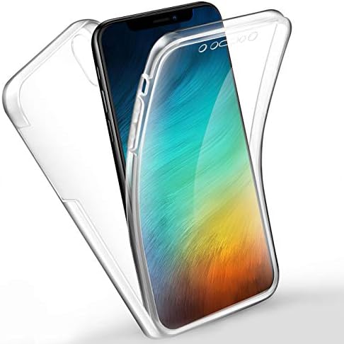 iPhone X Case, Yosemy iPhone 10 Case Clear Ultra Hard PC Back Cover Case 360 Degree Full Body Protective+Transparent Silicone Thin Gel TPU Soft Anti-Shock Case for iPhone X/iPhone 10 - Crystal