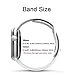 BANDEX Sport Band For Apple Watch 38mm, Soft Silicone Strap Replacement Wristbands For Apple Watch Sport Series 3 Series 2 Series 1(White S/M)