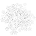 100 Pcs Snowflake Buttons Christmas Wooden 18mm White Buttons for Knitting Sewing DIY Scrapbook Crafts Xmas Decoration