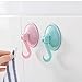 Blacksail All Purpose Removable Heavy Duty Vacuum Suction Cup Hooks 6 Pack for Kitchen Wreath Bathroom Shower Hook Window Glass Power Lock Suction Hooks