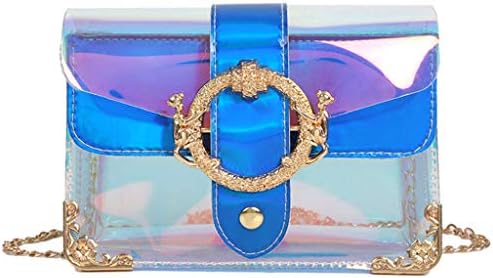 IAMUP Women's Fashion Colorful Bag Portable Jelly Bag Shoulder Bag Diagonal Package Women's Solid Bag