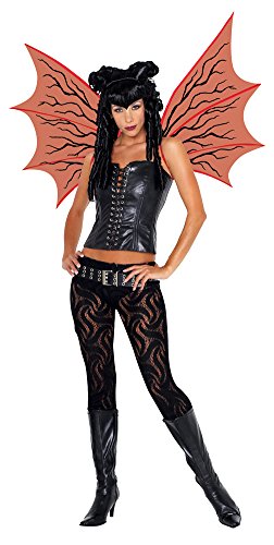 Demonette Wings W/Veins Red Costume Accessory
