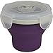 Eco Vessel Snacker Collapsible Silicone Lunch Box and Food Container, 8-Ounce