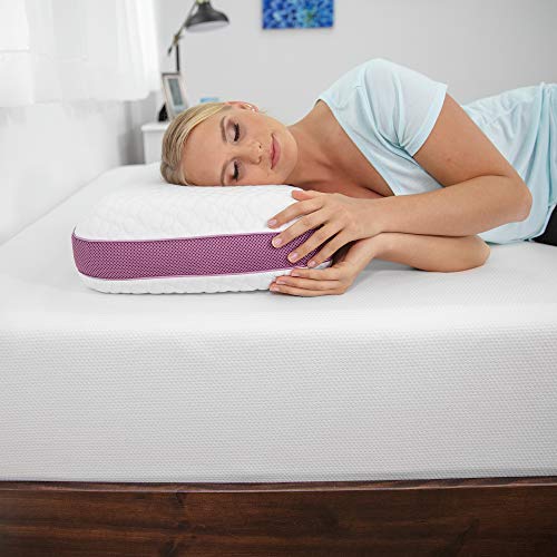 SensorPEDIC Side and Back Sleeper Contour Memory Foam Bed Pillow, 1 Count (Pack of 1), White
