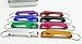 Shapenty 8 Colored Pocket Aluminum Metal Split Key Ring Chain Keychain Claw Bar Soda Beverage Beer Bottle Opener Wedding Party Favor Gift Set, 8 Pieces/Box