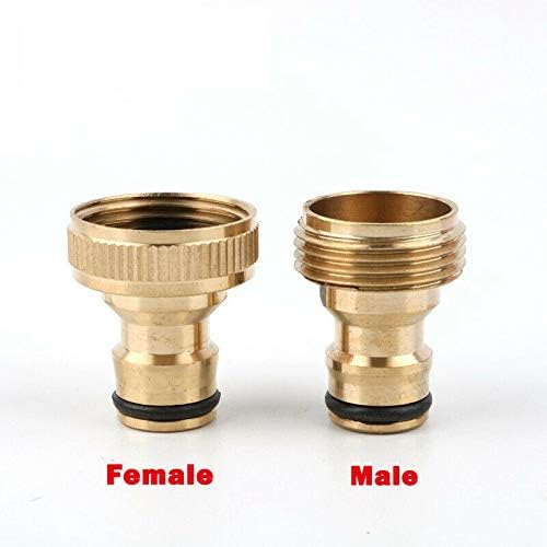 SUPERTOOL Metal Hose Adapter Kitchen Tap Adapter Garden Tap Connector Fittings Golden Silver Male 3/4" for Hose Pipe Copper Tube(1Pcs) - Image 4
