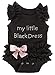 Ganz Baby Girls Embroidered Little Black Dress Bodysuit