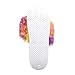 OCICI Girls Flat Slipper Flip Flop Faux Fur Soft Slide Slippers Women's Comfort Anti-Skid Sole Indoor Outdoor House Slippers-Rainbow