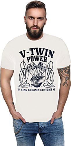 King Kerosin V-Twin Power Regular T-Shirt White M