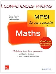 Mathématiques, 1ère année MPSI