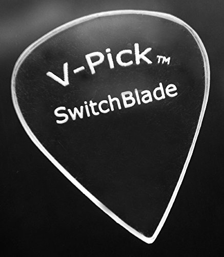 V-Picks Switchblade Ghost Rim Guitar Picks (x3) SWBLGSTRM3 w/Bonus Deluxe RIS Pick (x1)