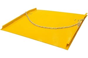 DISCOUNT RAMPS 60" x 60" Loading Dock Board, Diamond Plate Traction Surface for Forklifts, 13,000 lb. Capacity