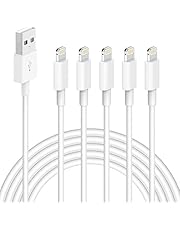 iPhone Charger,5 Pack (10 FT) VODRAIS [Apple MFi Certified] Charger Lightning to USB Cable Compatible iPhone 12/11 Pro/11/XS MAX/XR/8/7/6s/6/plus,iPad Pro/Air/Mini,iPod Touch Original Certified-White