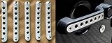 Opall Front Door & Back Door Aluminum Grab Handle Cover For 2007 - 2016 Jeep Wrangler JK & Unlimited 4 Door 5pcs/set (White)