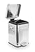BINO Stainless Steel 1.3 Gallon / 5 Liter Square Oscar Step Trash Can, Galvanized Steel