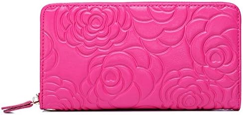 VLCQNHI File Master Womens RFID Blocking Wallet Clutch Organizer With Change Pocket Colorsize Medium mei Red