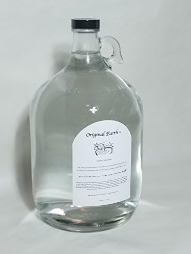Original Earth Water - RAW Water from a spring, steam distilled - 128 oz., 1 Gallon glass bottle