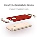 RANVOO iPhone 7 Case, Slim Fit Thin Hard Stylish Cover 3 in 1 Detachable Case, RED [Clip-ON Series]