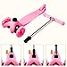 Hikole Kids 3 Wheels Scooter Mini Adjustable Kick Scooter for Toddler Baby Boy Girls Age 2 to 6 Years Old (Pink)