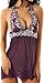 Women's Sexy Halter Babydoll Lingerie(S,Purple)