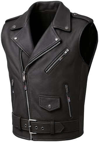 Amazon.com: EXCELSIOR INT Men's Club Style Leather Vest Style