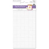 Forever In Time 3D Pop Dots Square Dual-Adhesive Foam Mount, 1/2-Inch, 132 Per Package (PD110) , White