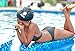 Happy Mane Silicone Swim Cap for Braids and Dreadlocks - Hair Dry While Swimming Bathing Long Hair, Extensions, and Curly Hair - Large Shower Cap for Women, Teenager, Kids (Black, Large)