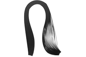 Quilling Strips 5mm Black Paper Quilling Set Strips Solid Color Origami Paper DIY Hand Crafts Quilling Paper Strips by ODETOJOY