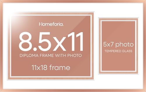 Homeforia Rose Diploma Frame High-end Metal