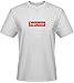 Steve KVKu Men's T-shirts - DIY supreme T-shirts,(Grey Medium)