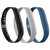 LEEFOX Band for Fitbit Flex 2, Adjustable Fit Bit Flex 2 Accessory Silicon Replacement Wristband w/Fastener Clasp Fitness Strap for Original Flex 2, 3 Packs, Small(Psalm 23-3)