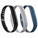 LEEFOX Band for Fitbit Flex 2, Adjustable Fit Bit Flex 2 Accessory Silicon Replacement Wristband w/Fastener Clasp Fitness Strap for Original Flex 2, 3 Packs, Small(Psalm 23-3)