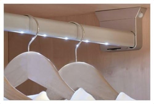 SUKI HARDWARESTORAGE WARDROBE RAIL LIGHTING LED 408MM-558MM 5 LED LIGHTS BATTERIES SUPPLIED