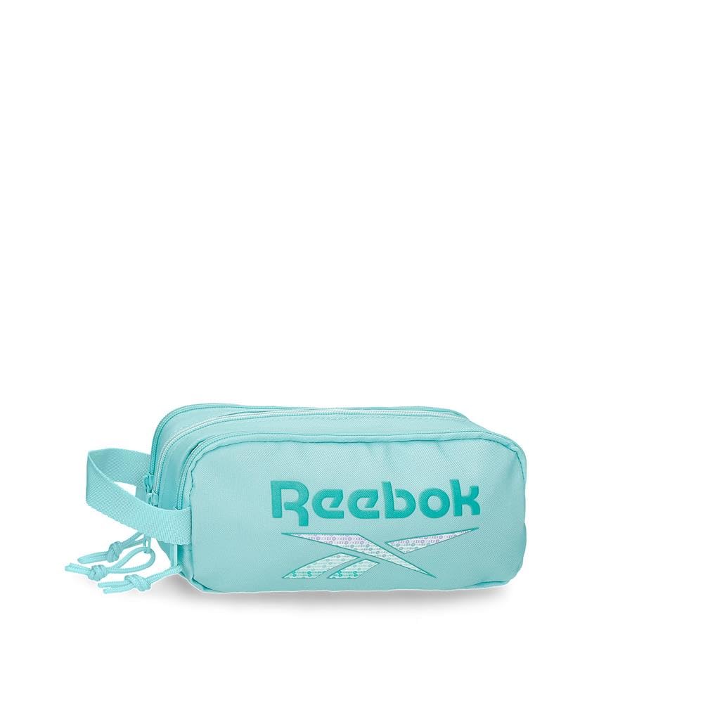 Reebok Ann Blue Pencil Case, 3 Compartments, 22 x 10 x 9 cm, Polyester