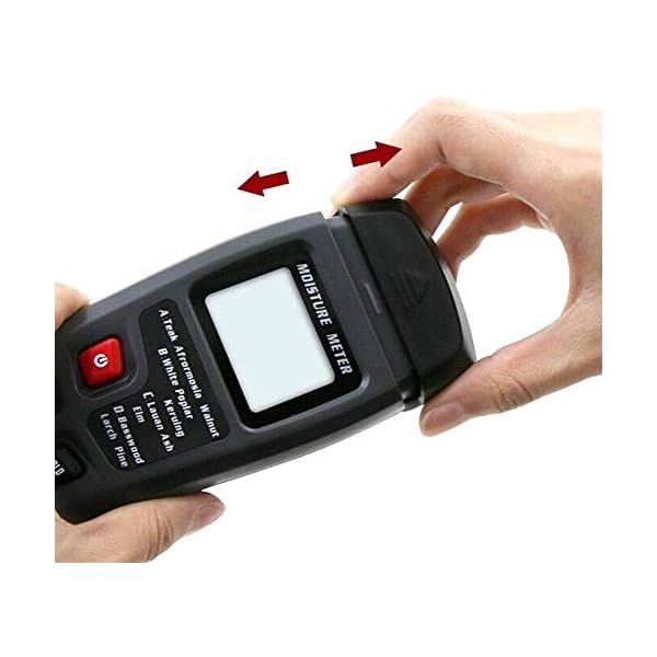 ZJ LIUJING Holz Feuchtigkeitsmesser, Digital Holz Feuchtigkeit Tester Detektor mit LCD Display, Messgerät Tragbar – Bild 8