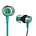 Zipbuds Slide Sport Earbuds with Mic (Most Durable, Tangle-Free, Workout in-Ear Headphones) - Guaranteed for Life - (Black Sea)