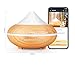 Aromatherapy Essential Oil Diffuser 4-IN-1 Cool Mist Ultrasonic Humidifier Wood Grain 200ML with 7 Colors LED Lights,Waterless Auto Shut-off for Home,Yoga,Spa,Bedroom,Baby Room by Aiho