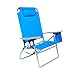 Extra Large - High Seat Heavy Duty 4 Position Beach Chair w/ Drink Holder