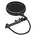 LyxPro MOP-28 Dual Layer Microphone Pop Filter with Flexible Goozeneck for Superior Vocal Performance, Pop Shield