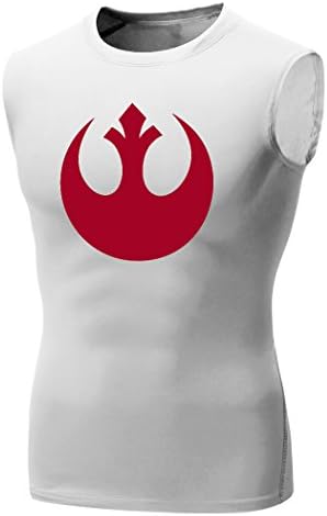 Sysuer Mens Star Wars Rebel Alliance Logo Sleeveless Base Layer Bike Wear Tank Tops