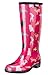 Stride by Sloggers Rain and Fashion Tall Boot with Comfort Insole, Crazy Cat print, Style 5519CATS07