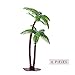 Uspeedy 18 Pieces Palm Tree with Coconuts Cake Topper Coconuts Tree Cupcake Topper for Cake Decorations or Building Model Landscape (6 Pcs/3 Size)