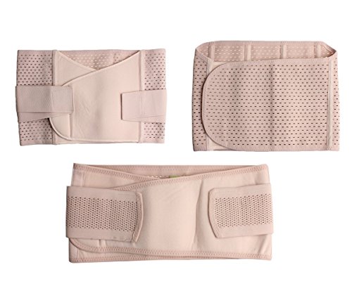 UZZO 3 in 1 Mesh Breathable Postnatal Pregnancy Belt-Support Slimming Postpartum Postnatal Recoery Support Girdle Belt Belly and Waist and Pelvis Body Shaper For Women and Maternity(Medium)