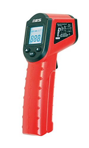 Electronic Specialties EST-45 Red 6.5" x 3.5" x 1.5" Non-Contact Infrared Thermometer with Laser Pointer
