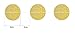Peicees 4 Pack Gold Circle Dots Glitter Paper Garland Hanging for Wedding Birthday Party Decoration