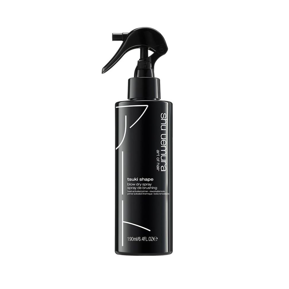 Shu Uemura, Blow-Dry Hair Spray Tsuki Shape, All Hair Types, Volume & Style Hold, 190 ml