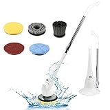 EVERTOP Cordless Electric Power Spin Scrubber for Bathroom, Hardwood Floor, Swimming Pool