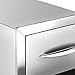 VEVOR Outdoor Kitchen Drawers 14W x 14.3H x 23D Inch, Flush Mount Double BBQ Drawers Stainless Steel with Handle, BBQ Island Drawers for Outdoor Kitchens or Grill Station